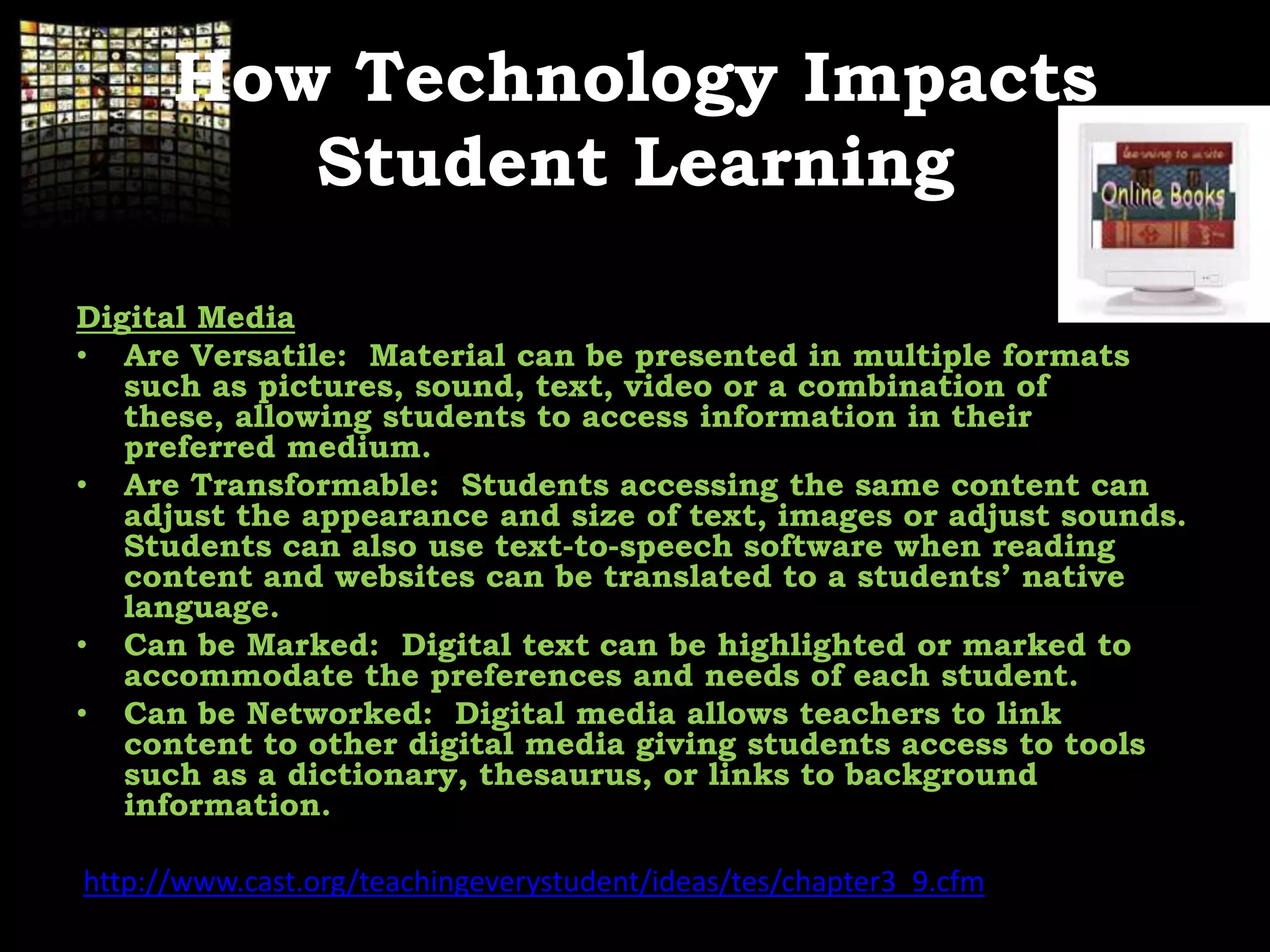 How do you provide multiple, flexible methods of action?    Allow students choice and flexibility to demonstrate what they have learned. Ways to do this include:Writing