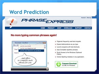 Word Prediction 