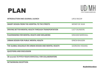 Centre for Urban Design and Mental Health London Dialogue