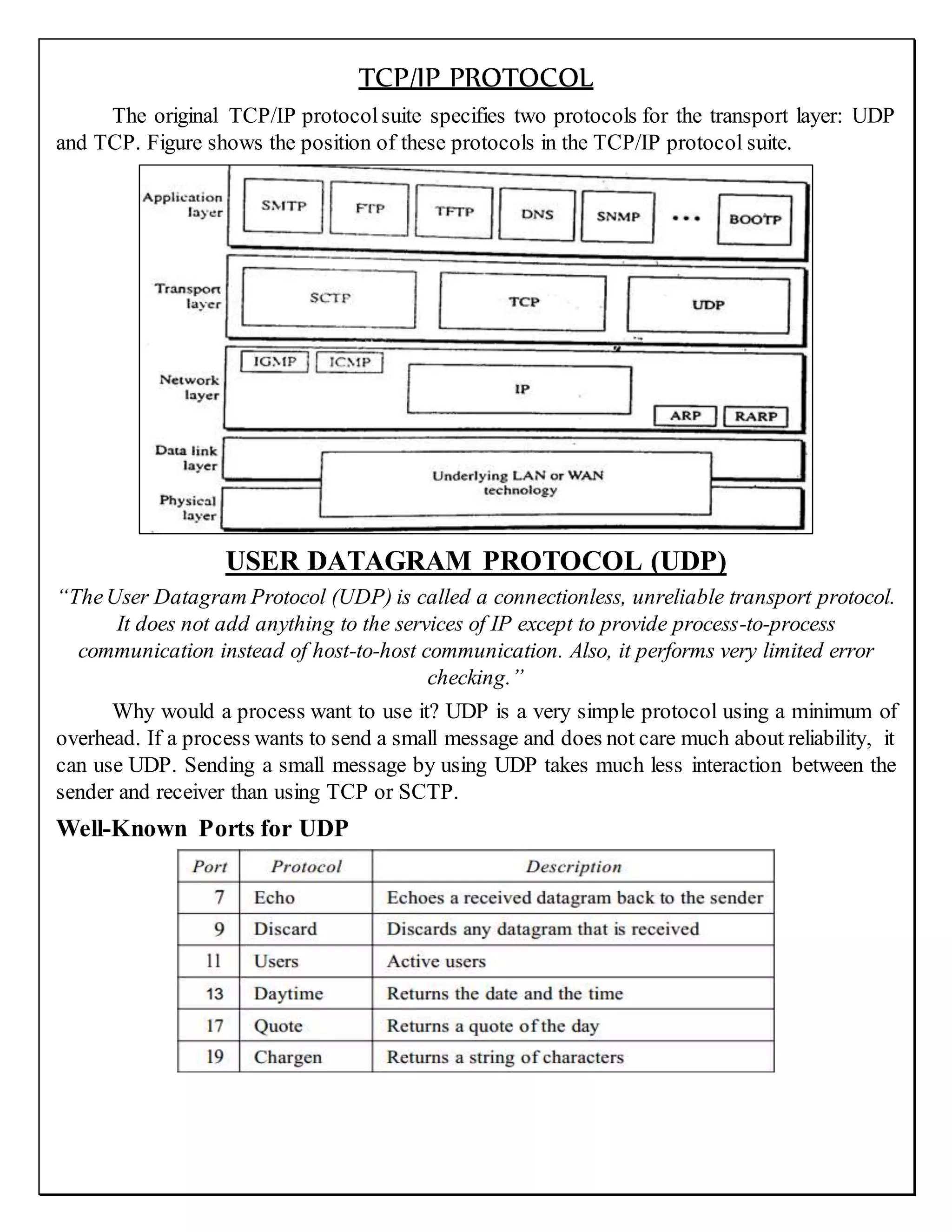 UDP and TCP Protocol & Encrytion and its algorithm | PDF