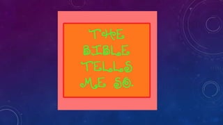 Jesus loves me (this i know)