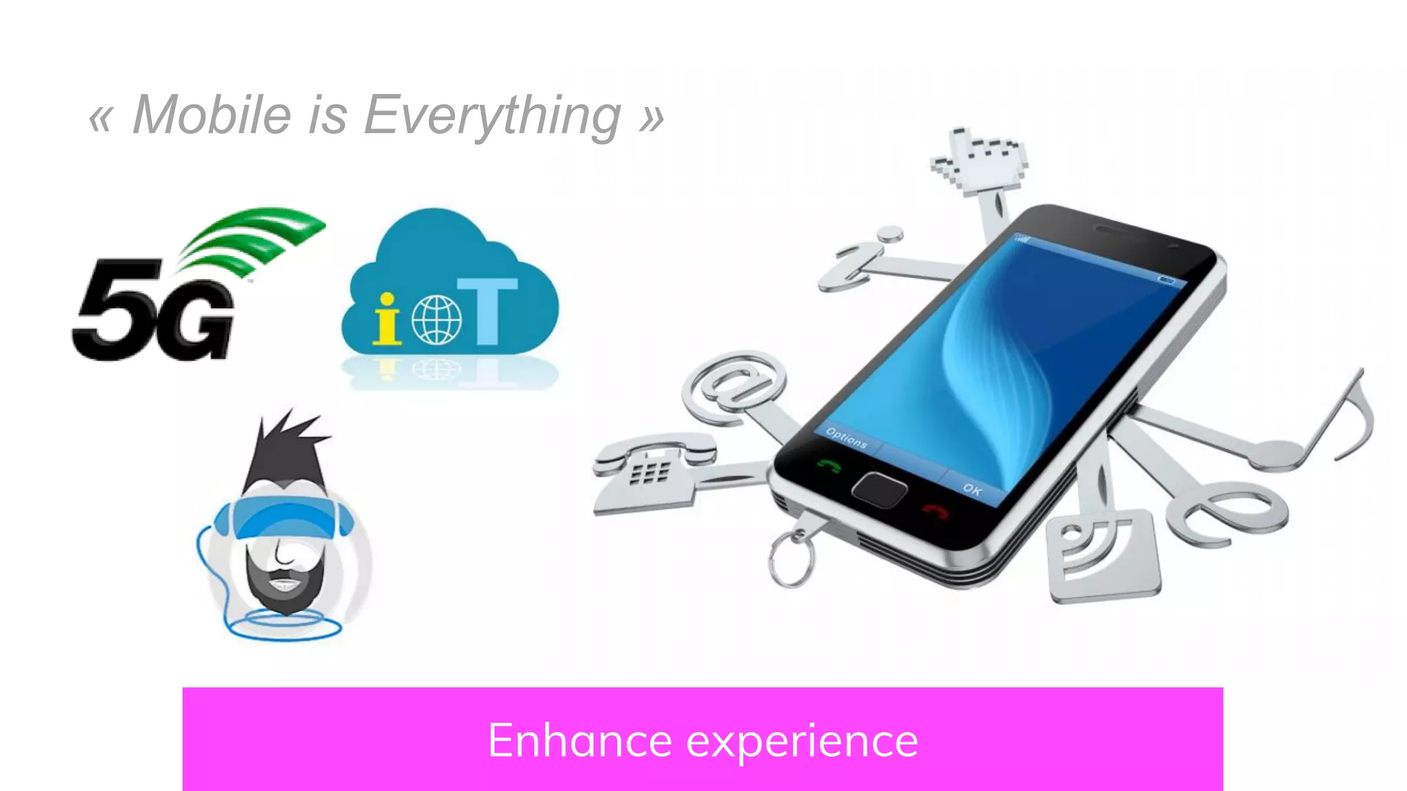 Enhance experience
« Mobile is Everything »
 