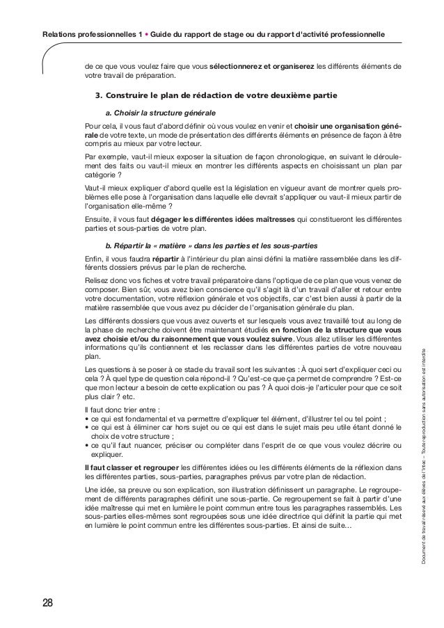 Exemple De Rapport De Stage Dcg - Exemple de Groupes