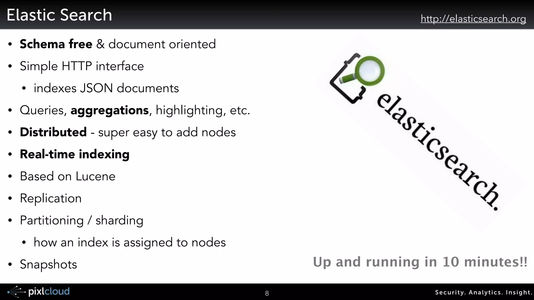 Berkeley Data Analysis Stack (BDAS) 
11 Secur i ty. Analyt ics . Ins ight . 
https://amplab.cs.berkeley.edu/software/ 
SparkSQL 
 