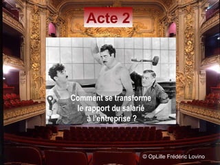 ©  OpLille Frédéric Lovino Acte 2 Comment se transforme  le rapport du salarié  à l’entreprise ? 