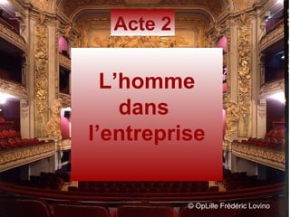 ©  OpLille Frédéric Lovino L’homme dans  l’entreprise Acte 2 