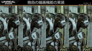 October 13 
Unreal Fest 2014 
独自の描画機能の実装 
 