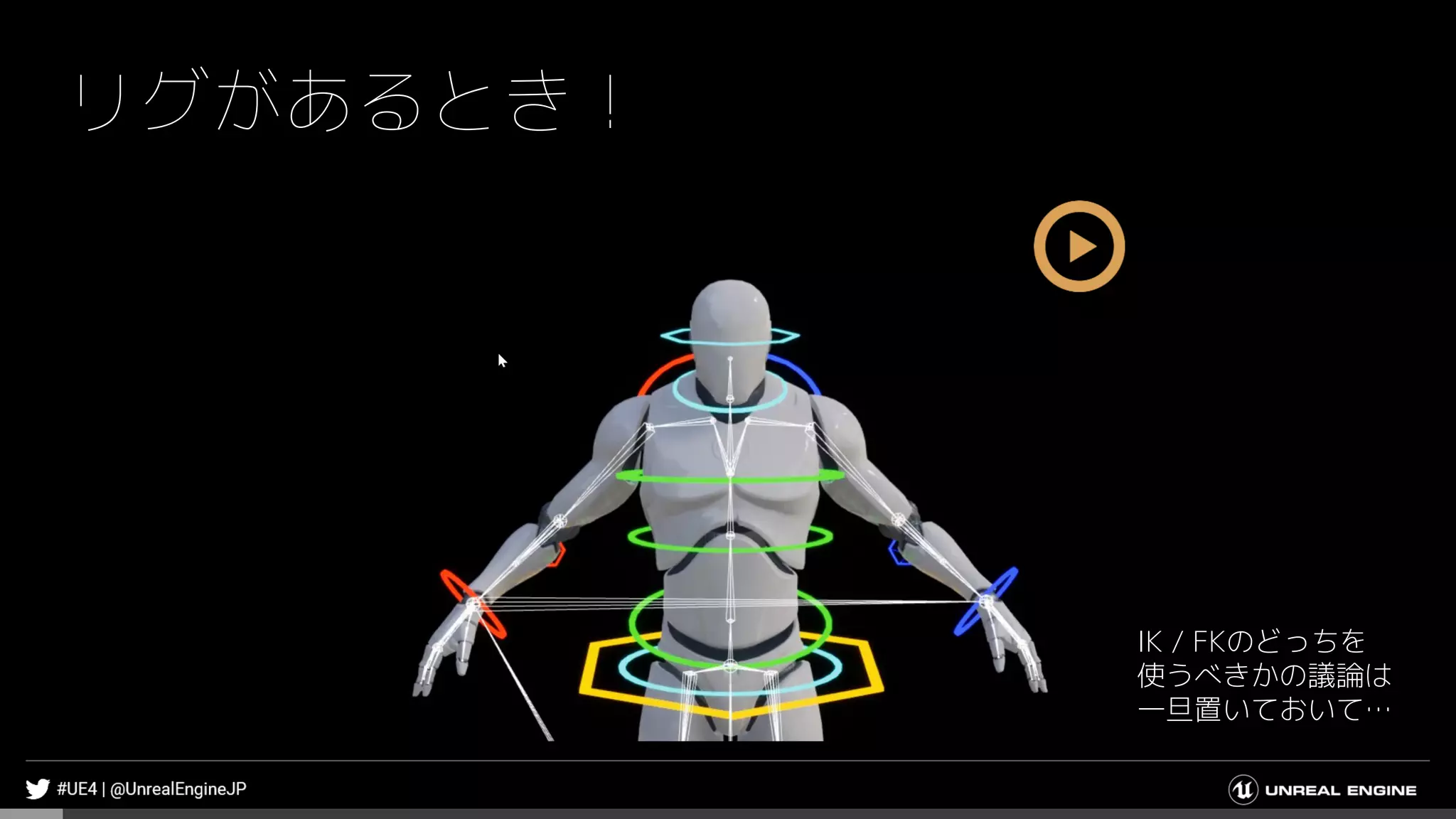 リグがあるとき！
IK / FKのどっちを
使うべきかの議論は
一旦置いておいて…
 