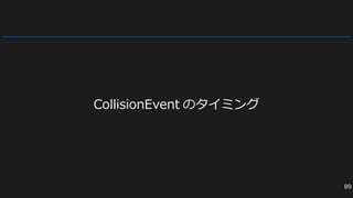 CollisionEvent のタイミング
89
 