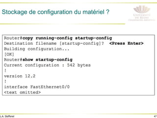 47
L.A. Steffenel
Stockage de configuration du matériel ?
 