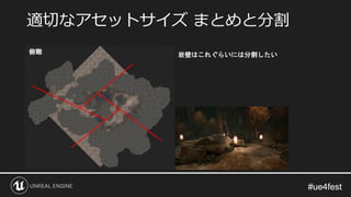 #ue4fest#ue4fest
適切なアセットサイズ まとめと分割
俯瞰 岩壁はこれぐらいには分割したい
 