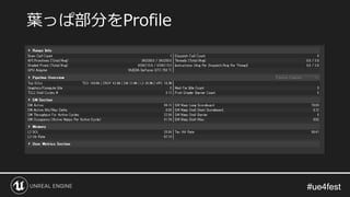 #ue4fest#ue4fest
葉っぱ部分をProfile
 