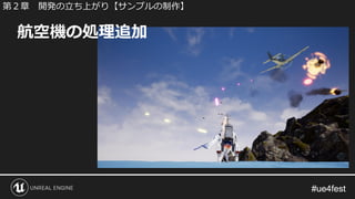 #ue4fest#ue4fest
航空機の処理追加
第２章 開発の立ち上がり【サンプルの制作】
 