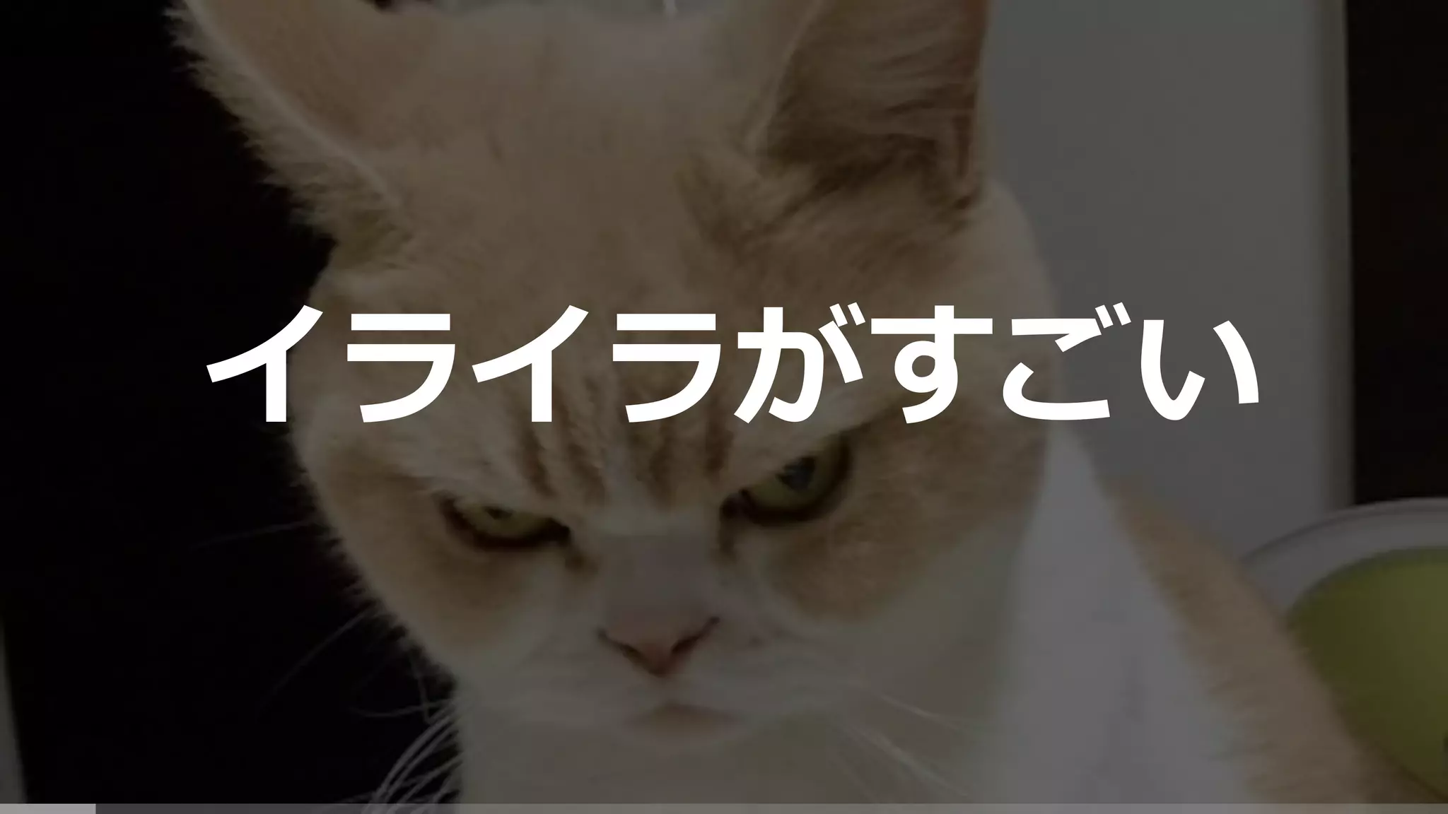 イライラがすごい
 