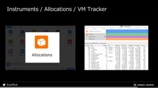 Instruments / Allocations / VM Tracker
 