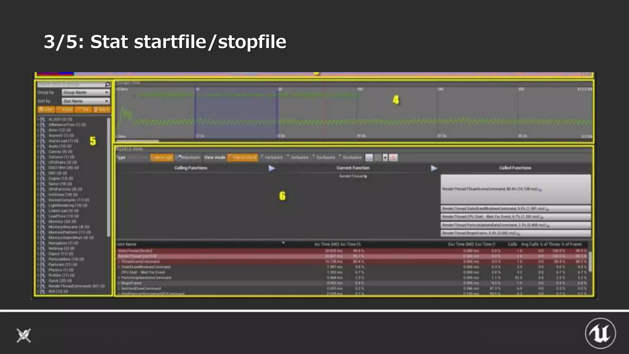 3/5: Stat startfile/stopfile
 