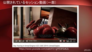公開されているセッション動画（一部）
https://www.youtube.com/watch?v=gYf33FSxK2s
 