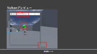 Vulkanプレビュー
■描画レベル
 