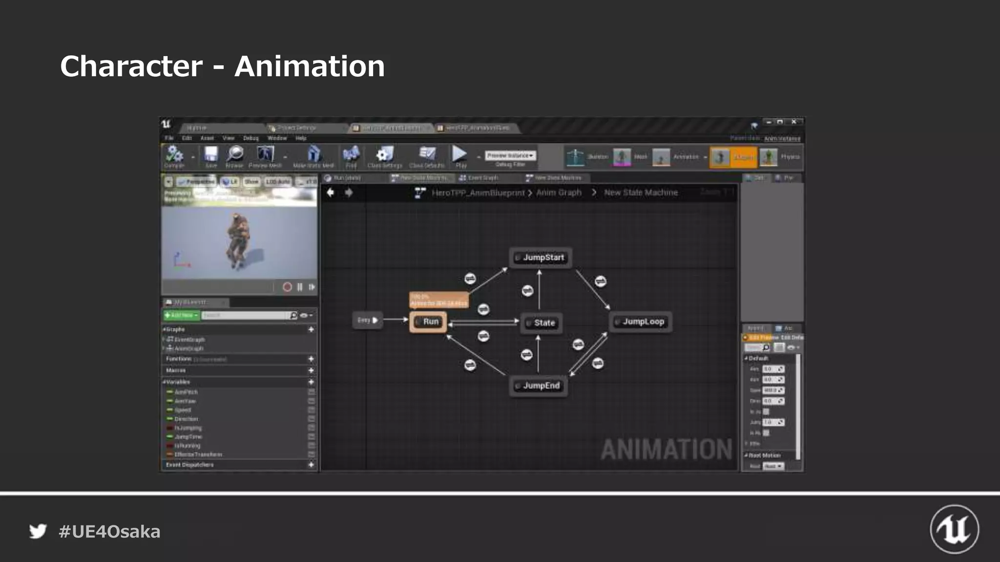 #UE4Osaka
Character - Animation
 