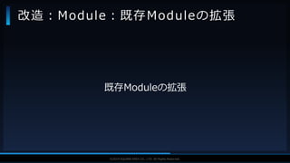 V F X S T U D Y G R O U P©2019 SQUARE ENIX CO., LTD. All Rights Reserved.
既存Moduleの拡張
改造：Module：既存Moduleの拡張
 