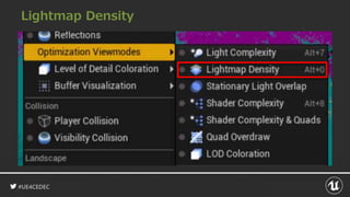 #UE4CEDEC
Lightmap Density
 