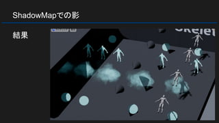 ShadowMapでの影
結果
 