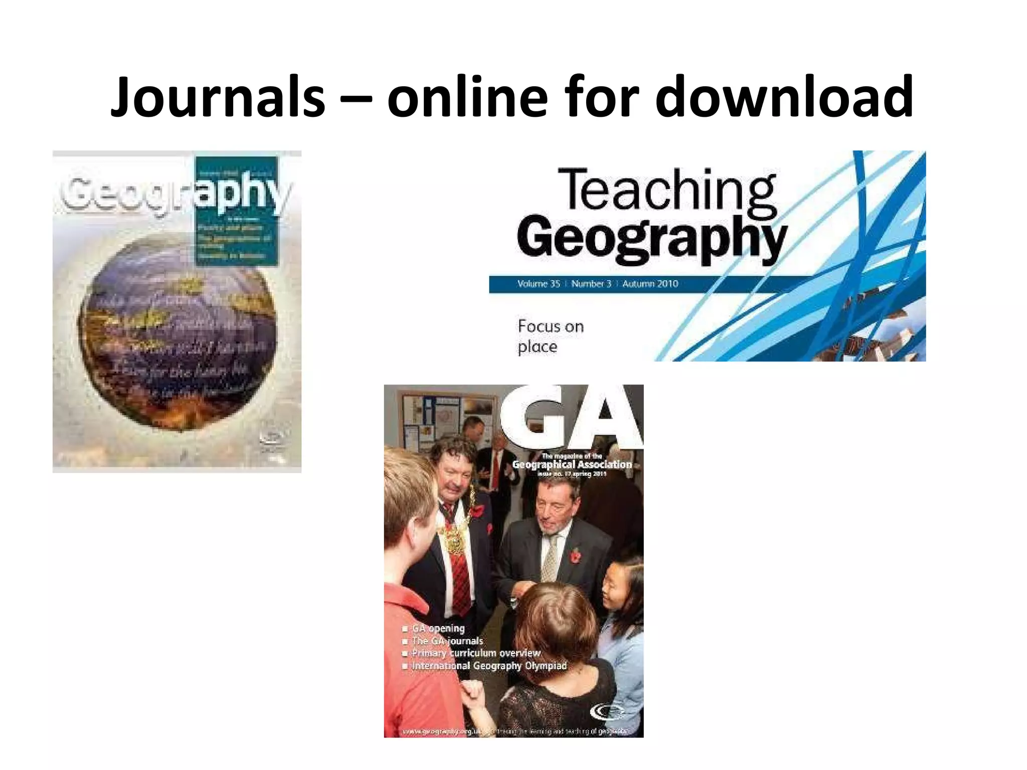 Journals – online for download 