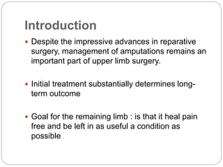 Rehabilitation of Upper Limb Amputee
