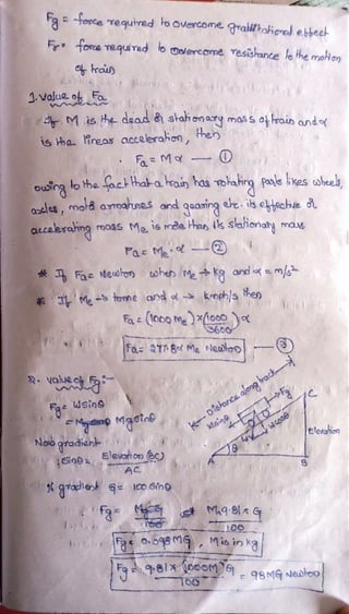 oce Tequired o OVercome.
raltaiered ebbeck
F foce requirad b oolercome Tesishance lo the moian
o rai
1.Vajue
M i s he dead shaionay mass otlrain andse
isha reas accaerahen, hen
a M 0
ounato the lack Hhaha krain has Tohaing paols kkes tsheel
Qles, mol8 aaues and qaasing ere. ils elhechue d
accolerahng oags Me is mde Hha tk slaicnahy mag
Pa Me
* Fa Neuon when Me g and ms
TMe> tonne and krnphs he
Fa 00oMe)x(oc0)
S600
Fa a7m8 Ma slealoo
Fa Wsinc
Fin Masio
k-Disance.
alang
hrack
Noogradienb
Elevalion
cose
N6i0e AC
6i0 levaficn)
gracherk IcoSin
M8l G
100
Mis in kga
981x peoM
TOO 98MG Nealeo
 