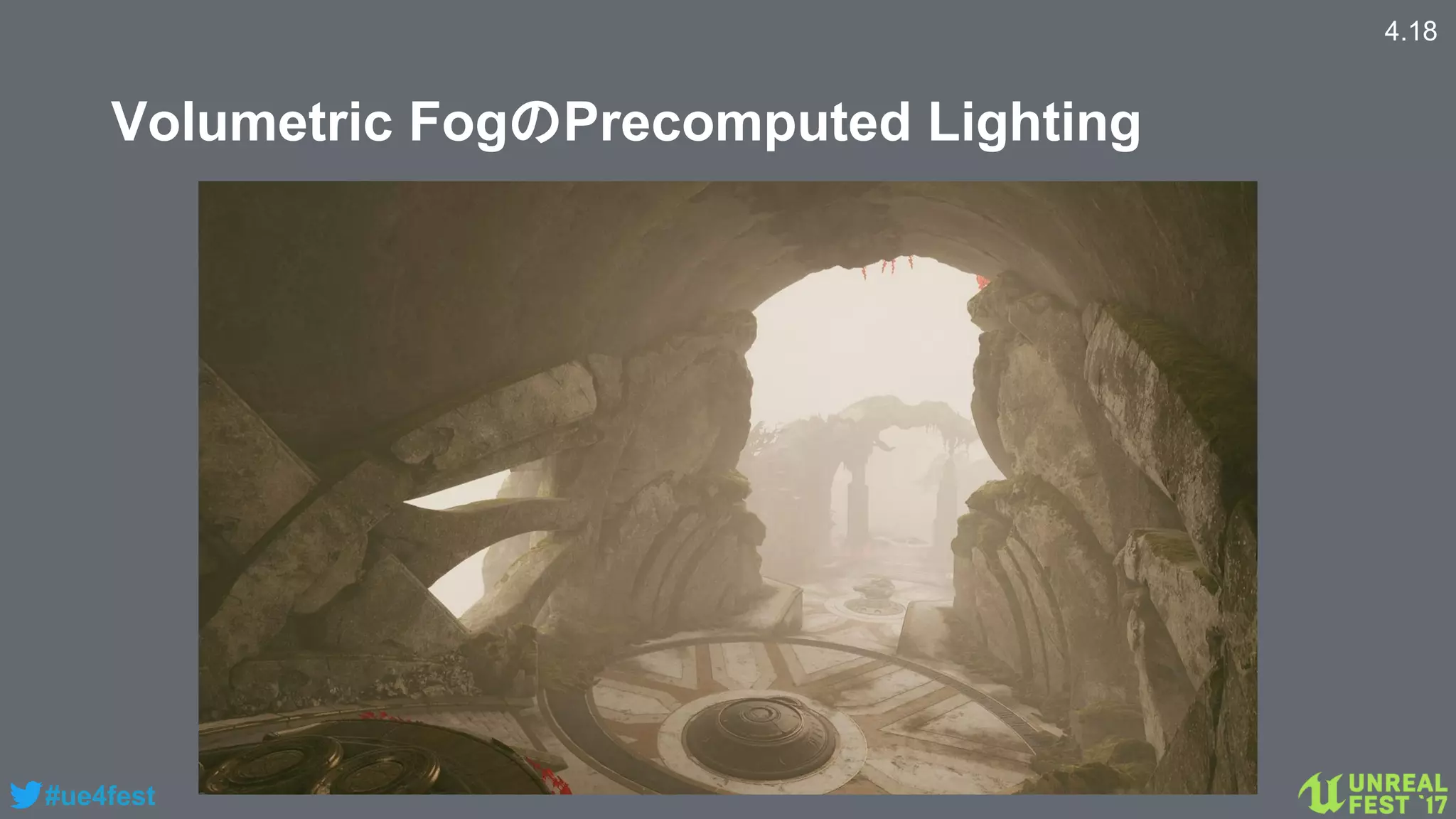 #ue4fest
Volumetric FogのPrecomputed Lighting
4.18
 