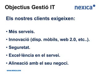 Oferim solucions  innovadores, flexibles, escalables i tecnològicament solvents.