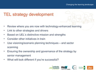 Developing a technology enhanced learning strategy | PPT