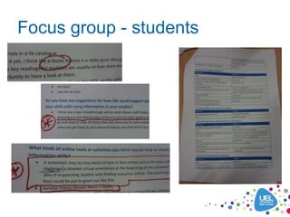 Focus group - students
 