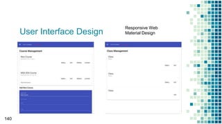 User Interface Design
140
Responsive Web
Material Design
 