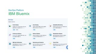 DevOps Platform
IBM Bluemix
 