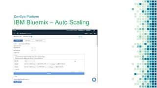 DevOps Platform
IBM Bluemix – Auto Scaling
 
