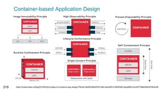 Container-based Application Design
219 https://kubernetes.io/blog/2018/03/principles-of-container-app-design/?fbclid=IwAR2oMrdP0d1Q6LXebtxNPnt-RS5DIlkCIwpaMSL5mmW7VMaQb6hRV8hkd38
 