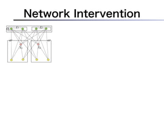 Network Intervention
Dr   t1           t2


 w                     w
          Ns     Ns
 
