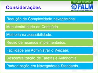 Considerações
 