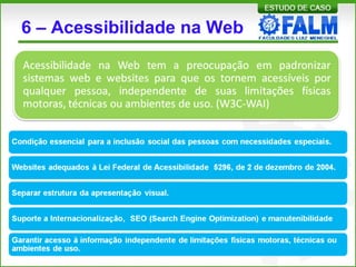 6 – Acessibilidade na Web
 