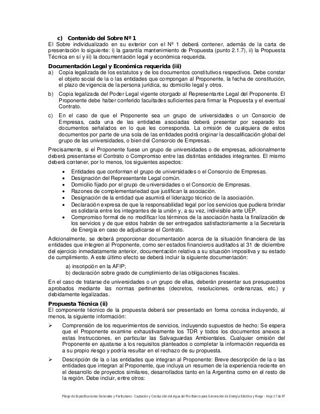 Proyecto de Captación y Conducción del Agua del Río Blanco 
