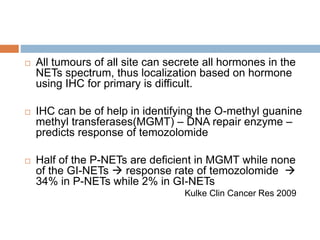 Net Cancer pancreatic neuroendocrine tumors | PPTX