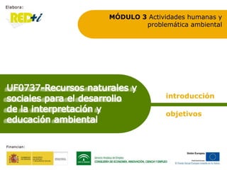 MÓDULO 3 Actividades humanas y
        problemática ambiental




               introducción

               objetivos
 