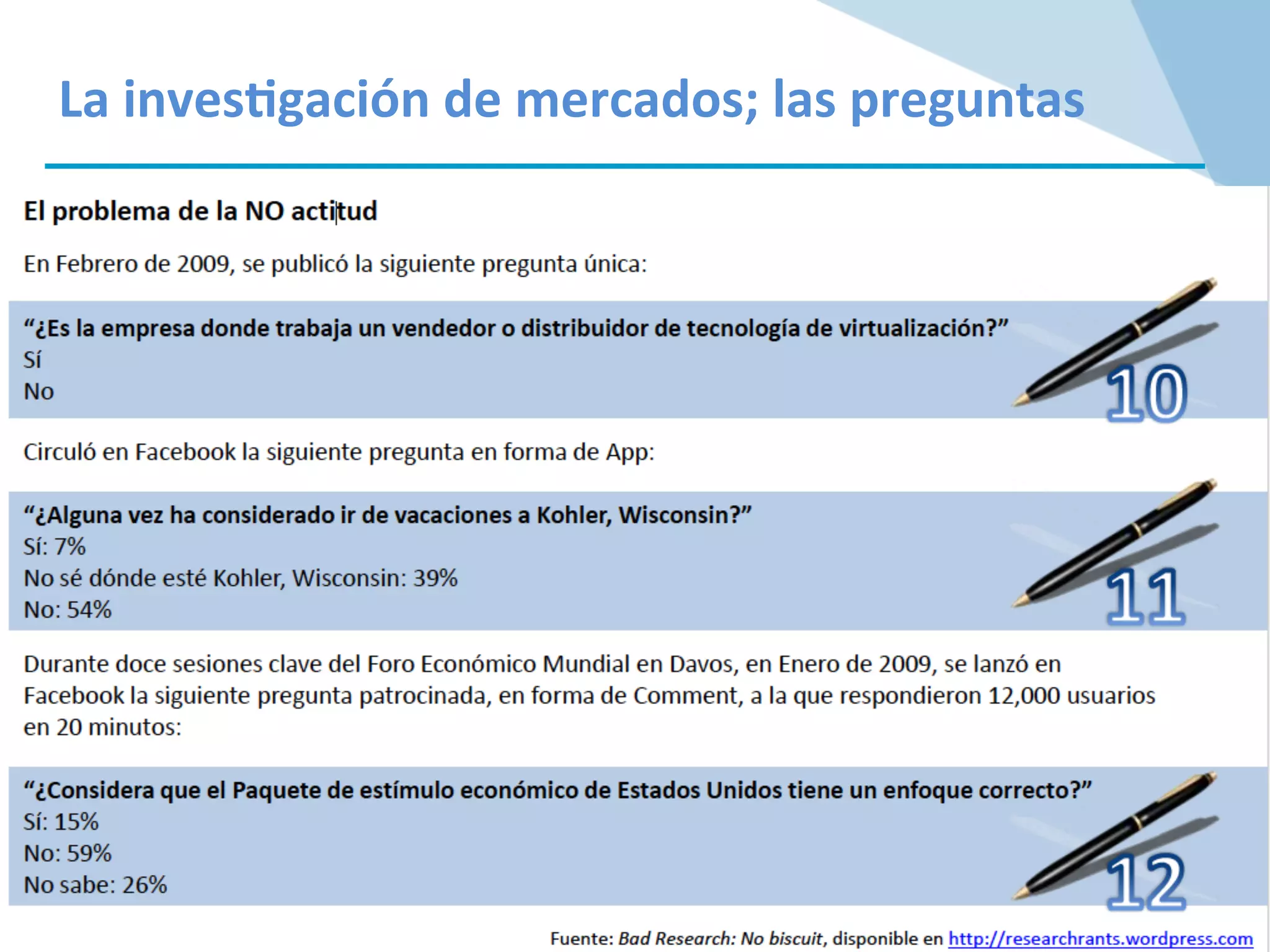 Gorka	
  Zamarreño	
  Aramendia	
  	
  	
  	
  	
  	
  	
  	
  	
  	
  	
  @granzama	
  
La	
  inves/gación	
  de	
  mercados;	
  las	
  preguntas	
  
 