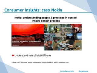 Gorka Zamarreño @granzama
Consumer Insights: caso Nokia
 