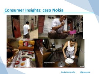 Gorka Zamarreño @granzama
Consumer Insights: caso Nokia
 