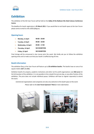 Uf 2011 exhibition_guide | PDF | Business Expos & Conferences | Events