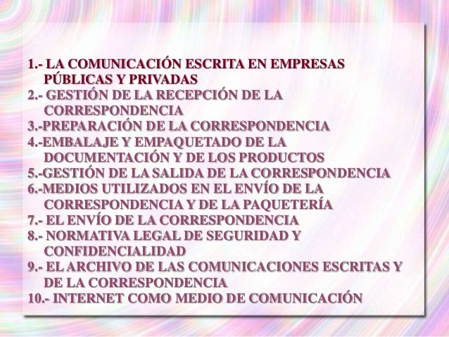 UF_2 GESTIÓN AUXILIAR DE LA CORRESPONDENCIA Y PAQUETERÍA 