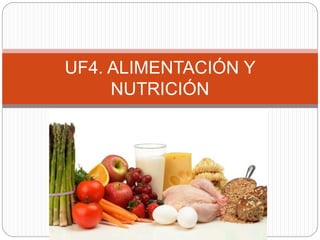 UF4. ALIMENTACIÓN Y
NUTRICIÓN
 