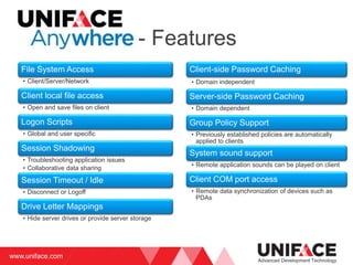 Uniface Anywhere version 5 | PPTX
